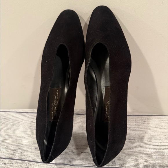 SESTO MEUCCI Chic Black suede Women's block heels/ size 6 - Picture 9 of 12